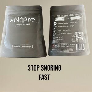 NWT Snore Nasal + Mouth Strips (30 Count) – Anti-Snoring Aid